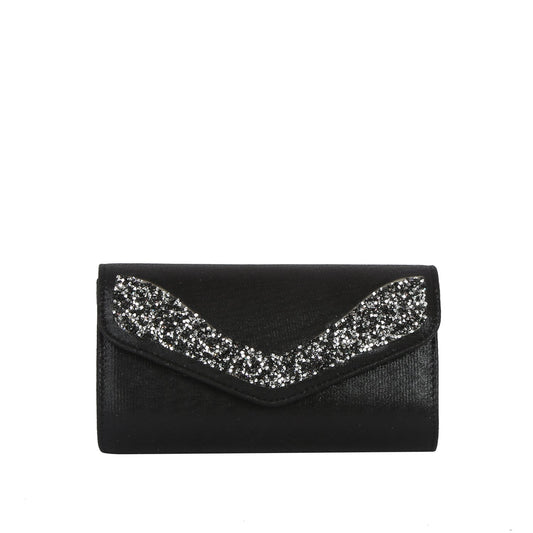 Glitter Edge Envelope Evening Bag