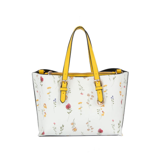 Buckle Accented Classic Tote